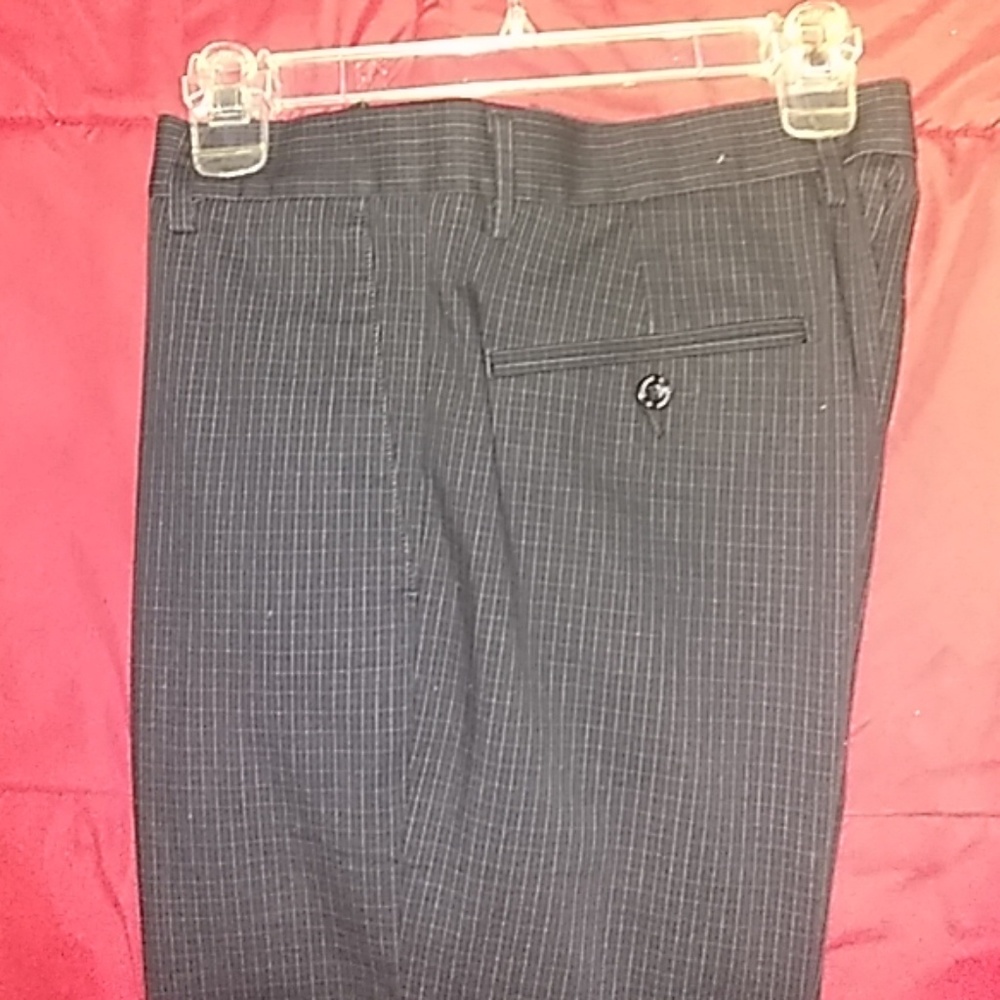 Mens pinstriped dress pants